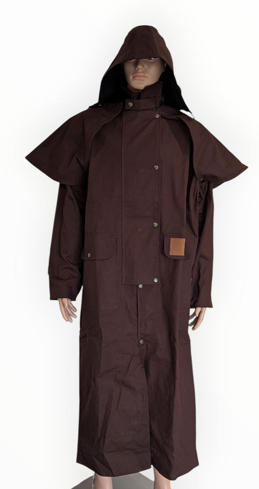 Ironbark Ranger - Long Coat - Oilskin - Dark Brown