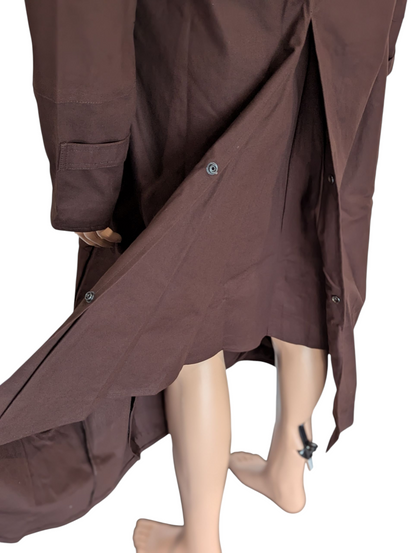 Ironbark Ranger - Long Coat - Oilskin - Dark Brown