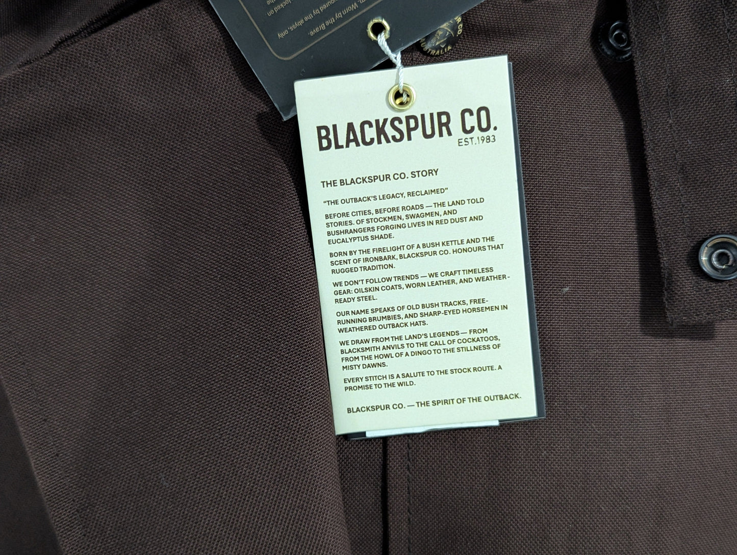 Ironbark Ranger - Long Coat - Oilskin - Dark Brown