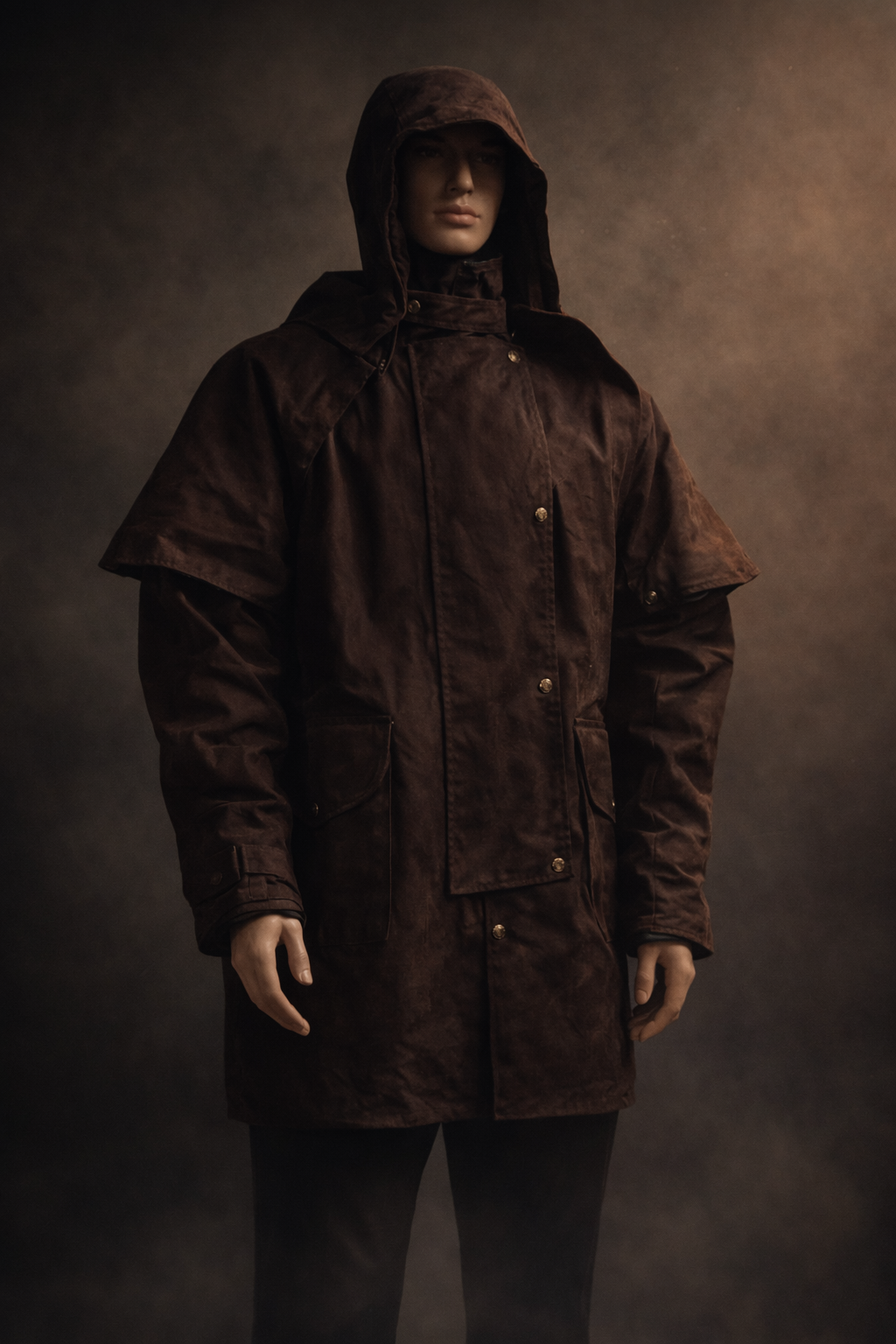 Ironbark Ranger - Short Coat - Oilskin - Dark Brown