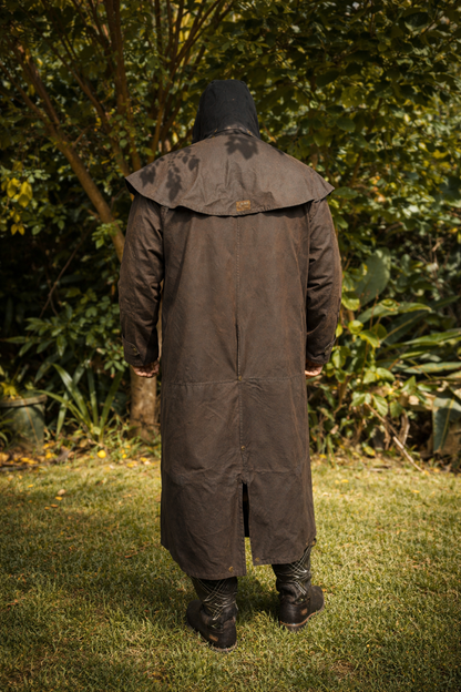 Ironbark Ranger - Long Coat - Oilskin - Dark Brown