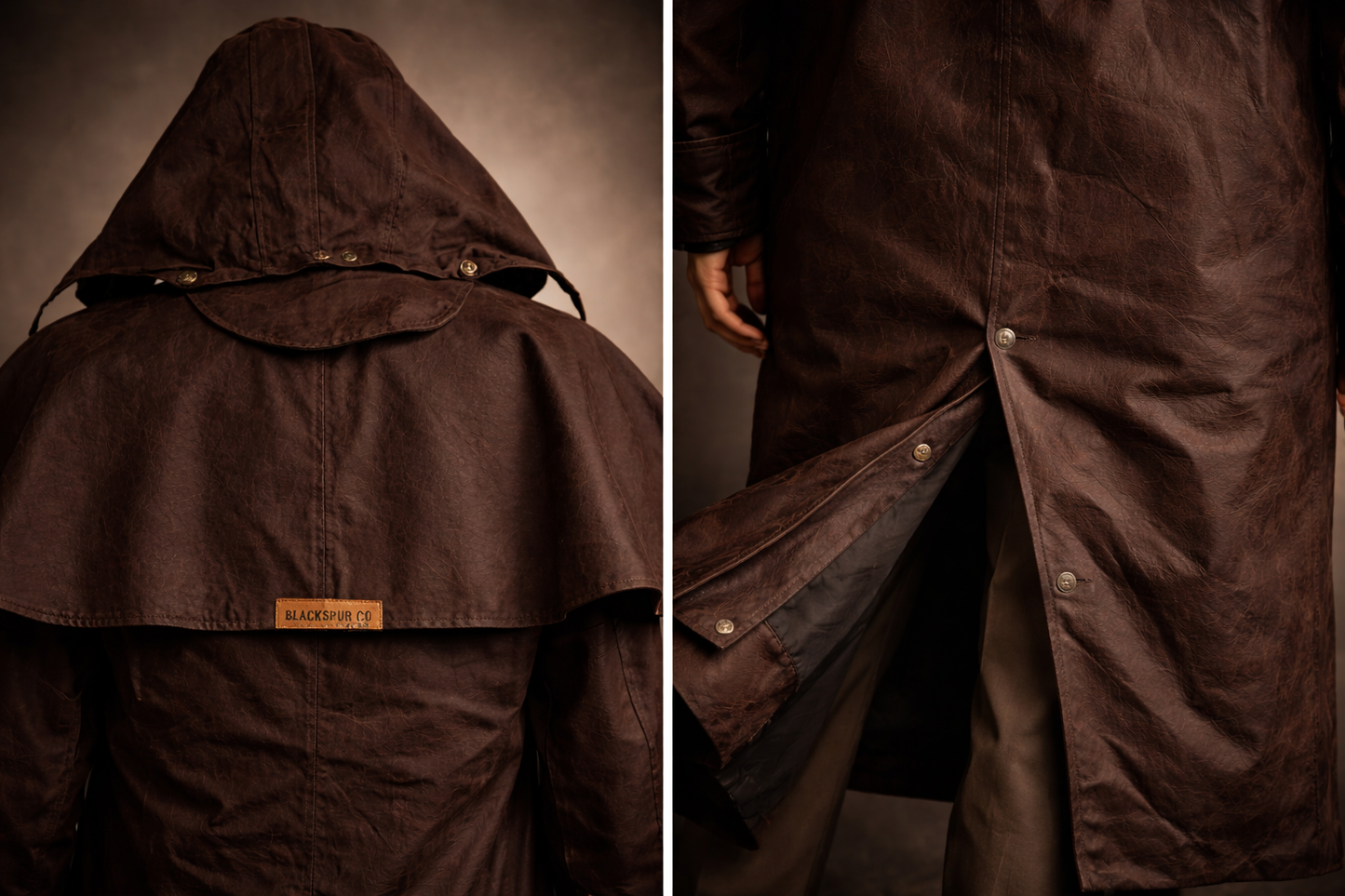 Ironbark Ranger - Long Coat - Oilskin - Dark Brown