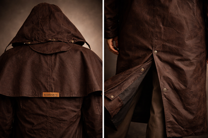 Ironbark Ranger - Long Coat - Oilskin - Dark Brown