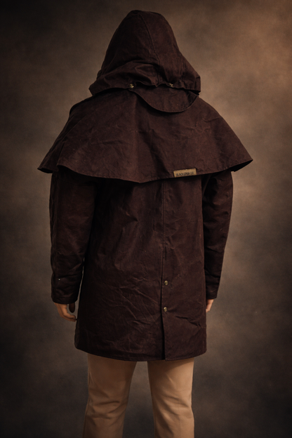 Ironbark Ranger - Short Coat - Oilskin - Dark Brown